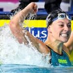 Kira Toussaint, logra récord mundial de los 50 m espalda en piscina corta
