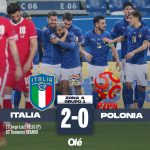 Italia convence y gana 2-0 al conjunto de Polonia